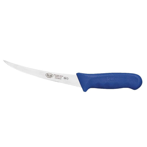 Winco KWP-60U Stal 6” Boning Knife, Flexible, Blue