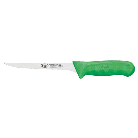 Winco KWP-61G Stal 6” Boning Knife, Narrow, Green