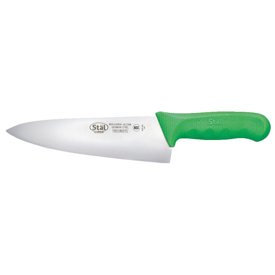 Winco KWP-80G Stal 8” Chef’s Knife, Green