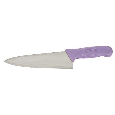 Winco KWP-80P Stal 8” Chef’s Knife, Purple