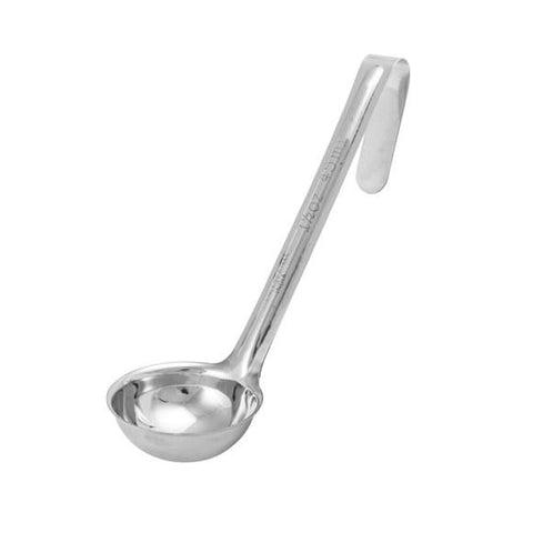 Winco LDI-20SH One-Piece Stainless Steel Ladle With 6” Handle, 2 Oz