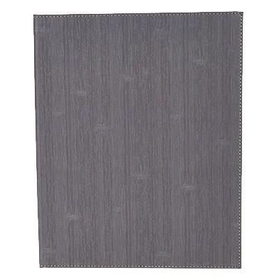 Winco LMD-811GY Gray Leatherette Two Panel Menu Cover 8-1/2" X 11"