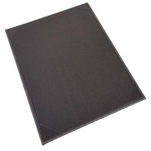 Winco LMS-811GY Gray Leatherette Single Panel Menu Cover 8-1/2" x 11"
