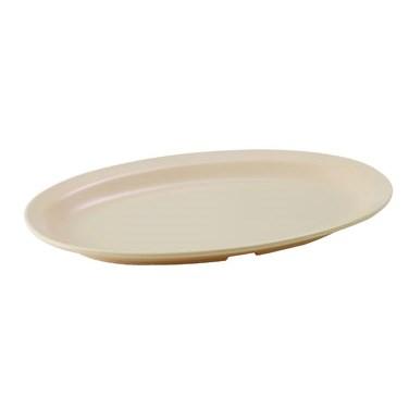 Winco MMPO-118 Melamine Oval Platters, Narrow Rim, Tan, 11-1/2"