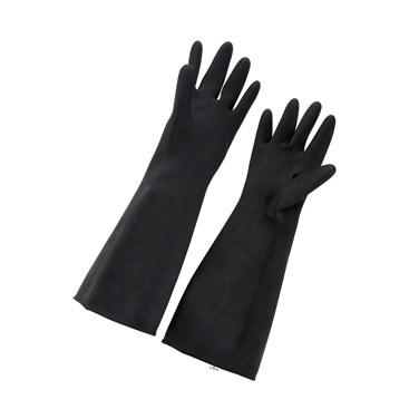 Winco NLG-1018 Natural Latex Gloves, Large, Black