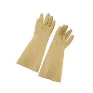 Winco NLG-916 Natural Latex Gloves, Medium, Yellow