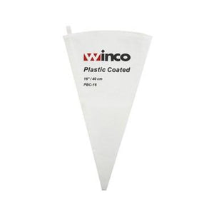 Winco PBC-16 Pastry Bag, 16" Cotton Outside, Plastic Coated Inside