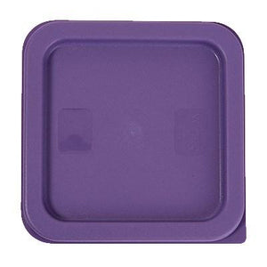 Winco PECC-24P Cover for Square Storage Container, 2 | 4 Qt, Purple Allergen-Free
