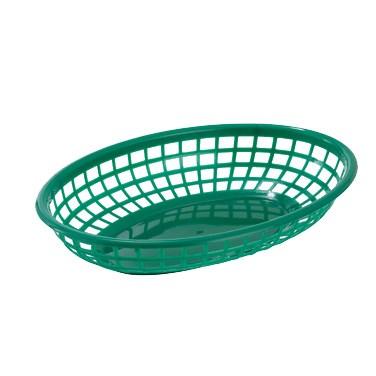 Winco PFB-10G Oval Fast Food Basket– Green