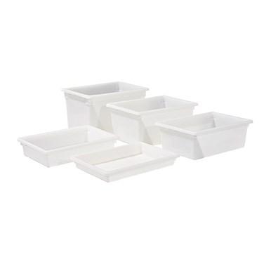 Winco PFFW-15 Food Storage Box, White Polypropylene, Full, 15”