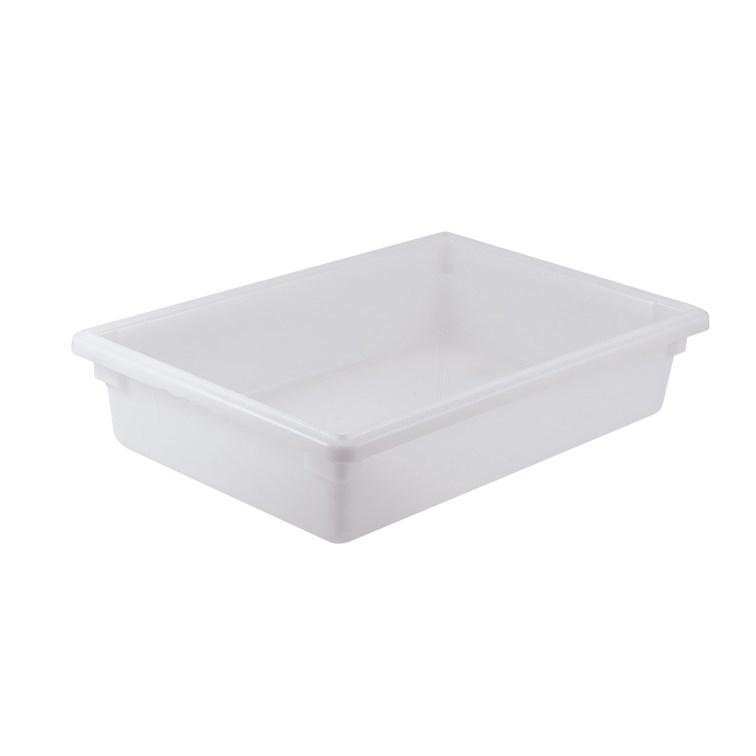 Winco PFFW-6 Food Storage Box, White Polypropylene, Full, 6”