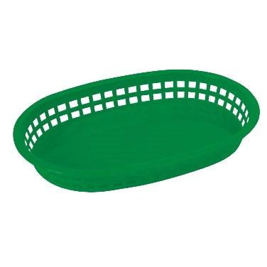 Winco PLb-G Oval Platter Baskets, Green