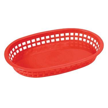 Winco PLb-R Oval Platter Baskets, Red