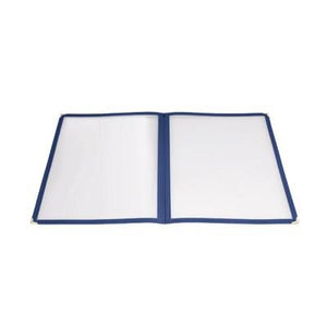 Winco PMCD-9B Book-Fold Double Panel Menu Cover, Blue, 9-3/8 X 12-1/8