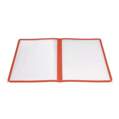 Winco PMCD-9R Book-Fold Double Panel Menu Cover, Red, 9-3/8 X 12-1/8