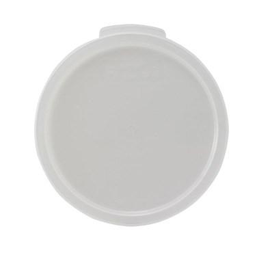 Winco PPRC-24C Cover for Round Storage Container, White, Polypropylene, 2 | 4 Qt