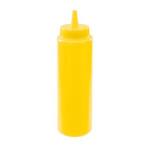 Winco PSB-08Y Regular Squeeze Bottles, 8 Oz, Yellow