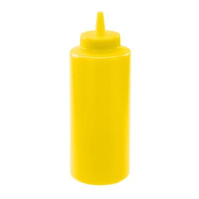 Winco PSB-12Y Regular Squeeze Bottles, 12 Oz, Yellow