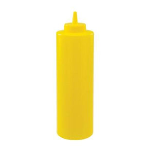 Winco PSB-24Y Regular Squeeze Bottles, 24 Oz, Yellow