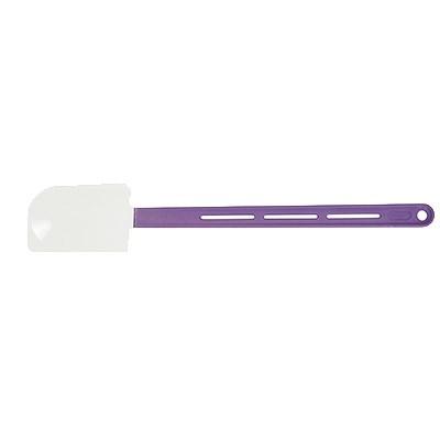 Winco PSH-10P Silicone Scraper, Flat Blade, Heat Resistant, Allergen-Free Purple, 10-1/2”