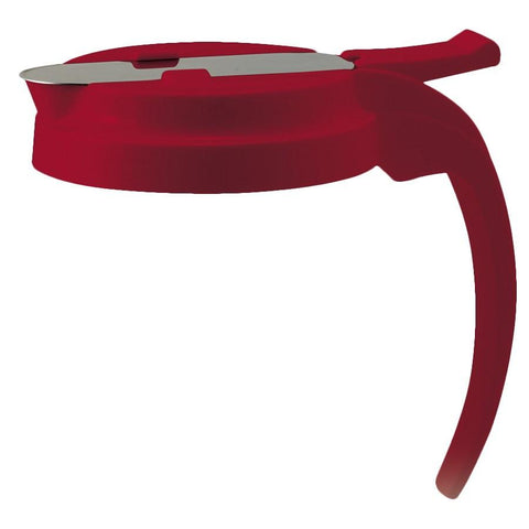 Winco PSUD-RLID Lid For 32 And 48 Oz Syrup Dispensers, Red