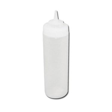 Winco PSW-12 Wide-Mouth Squeeze Bottles, 12 Oz, Clear