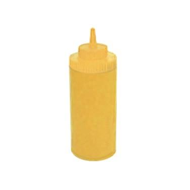 Winco PSW-16Y Wide-Mouth Squeeze Bottles, 16 Oz, Yellow