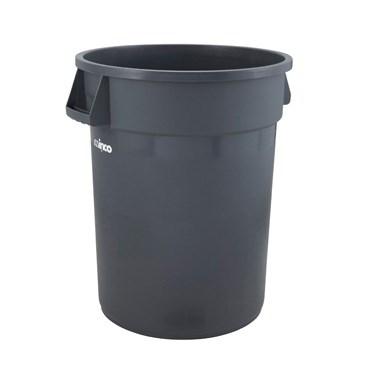 Winco PTC-44G Trash Can, 44 Gallon, Large, Heavy Duty, HDPE, Gray