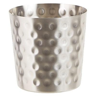 Winco SFC-35H Stainless Steel Fry Cup, Hammered, 3-1/4" Dia X 3-1/2"H