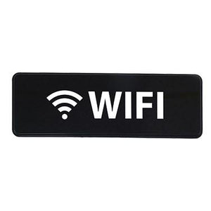 Winco SGN-330 Information Signs, 9"W X 3"H, Wifi
