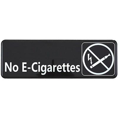 Winco SGN-335 Information Signs, 9"W X 3"H, No E-Cigarettes