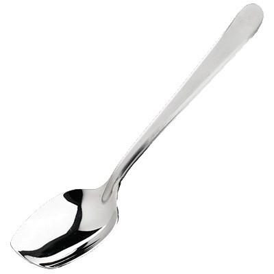 Winco SPS-S8 Stainless Steel Slanted Solid Plating Spoon 8"