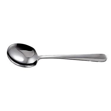 Winco SRS-2 Serving Spoons, Round Edge, Stainless Steel, 8-5/8"