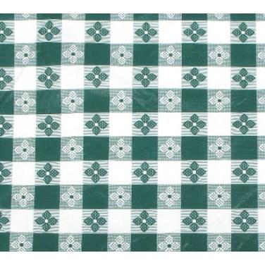 Winco TBCO-90G Table Cloth, 52"L X 90"W, Rectangular, Green Checkerboard
