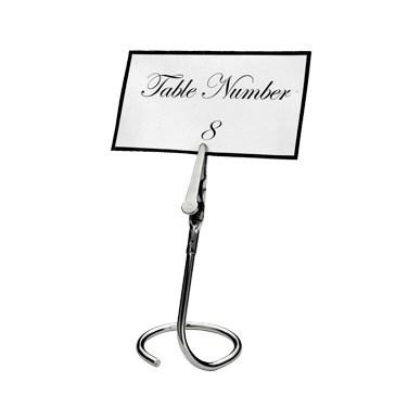 Winco TCD-3C Table Sign Clip With “C” Swirl Base