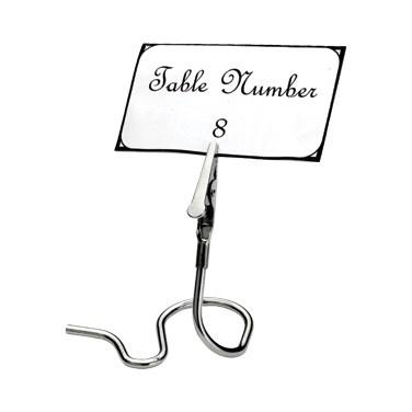 Winco TCD-3S Table Sign Clip With “S” Base