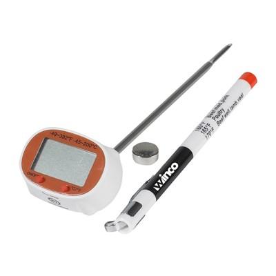 Winco TMT-DG2 Digital Thermometer, 1-3/16" LCD, 4-3/4" Probe
