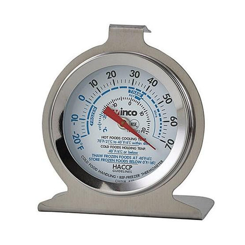 Winco TMT-RF2 Refrigerator/Freezer Thermometer, 2"