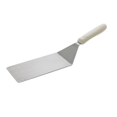 Winco TWP-42 Turner With Offset, White Polypropylene Handle, 8” X 4” Blade