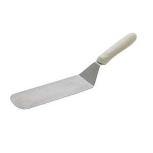 Winco TWP-90 Flexible Turner With Offset, White Polypropylene Handle, 8-1/4” X 2-7/8” Blade