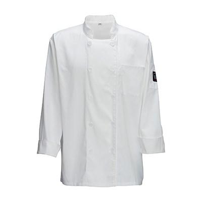 Winco UNF-5W3XL Double Breasted Chef Jacket with Pocket (3X-Large), White
