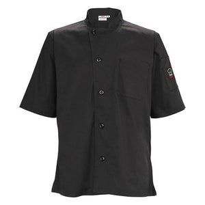 Winco UNF-9KM Universal Ventilated Shirt, Universal Fit, Black, Medium