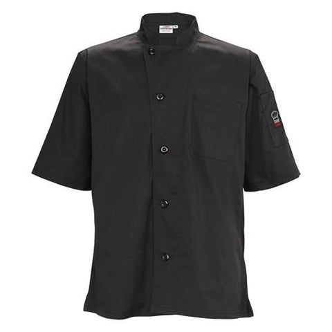 Winco UNF-9KS Universal Ventilated Shirt, Universal Fit, Black, Small
