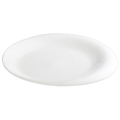 Winco WDP004-202 Ocea Porcelain Oval Plate, Creamy White, 10"