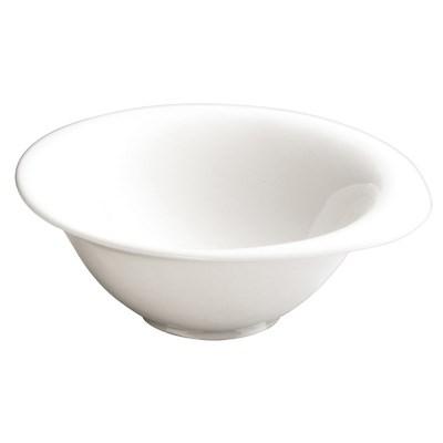 Winco WDP004-206 Ocea Porcelain Round Bowl, Creamy White, 6"
