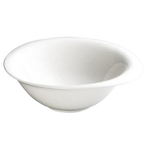 Winco WDP004-207 Ocea Porcelain Round Bowl, Creamy White, 8"