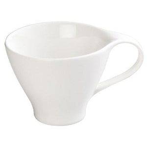 Winco WDP004-214 Ocea Porcelain Coffee Cup, Creamy White, 3-1/2"