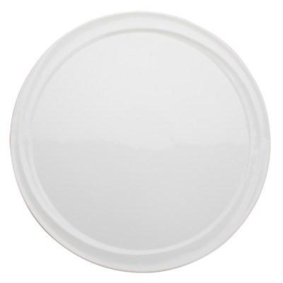 Winco WDP007-101 Mazarri Porcelain Round Plate, Bright White, 10"
