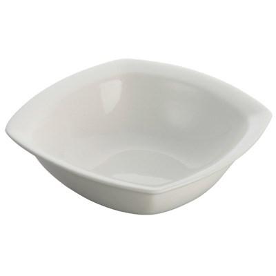 Winco WDP020-101 Kester 5-1/2" Porcelain Square Bowl, Bright White