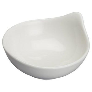 Winco WDP021-103 Mescalore 3-3/4" Dia Porcelain Dish, Bright White